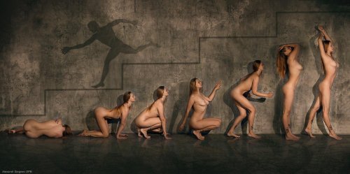Групповая фотосессия в стиле ню