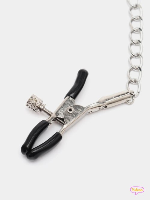 Зажимы для сосков с цепочкой mmg sex toys morsetto