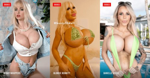 Blondie bennett силиконовые большие сиськи